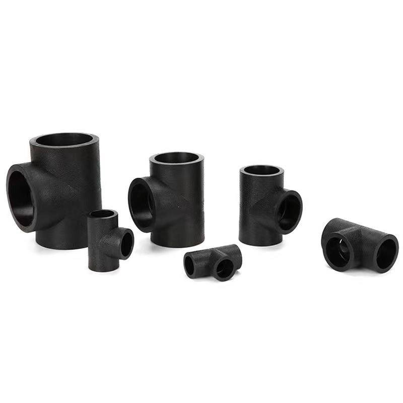 HDPE Pipe Fittings Tee Elbow Coupling Flange Cross Factory Produced