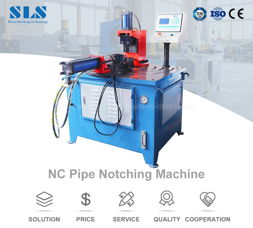 Automatic Pipe Notching Machine for Steel Tubes Make Arc Punching Connection