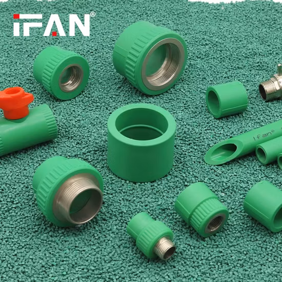 Ifan Free Sample PPR Pipe Fittings Plastic Reducing Tee Elbow High Pressure PPR Pipe Coupling for Water Supply
