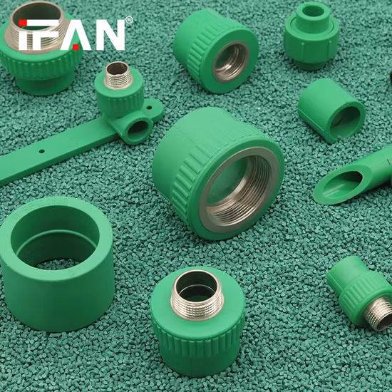 Ifan Free Sample PPR Pipe Fittings Plastic Reducing Tee Elbow High Pressure PPR Pipe Coupling for Water Supply