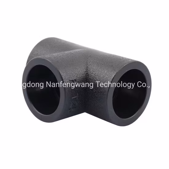 HDPE Pipe Fittings Tee Elbow Coupling Flange Cross Factory Produced