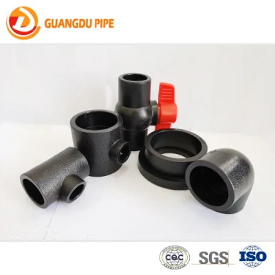 HDPE Water Pipe HDPE Fitting with Butt Fusion Welding and Electrofusion